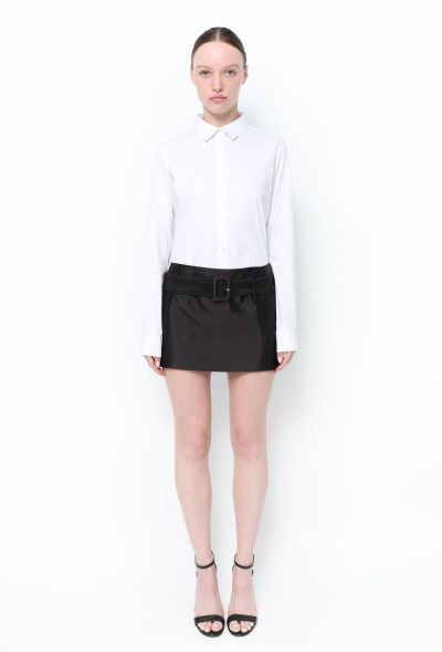 Prada 2022 Belted Silk Skirt - 1