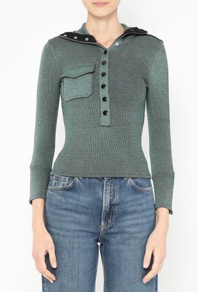 Balenciaga F/W 2003 Ribbed Turtleneck Top - 1 Balenciaga F/W 2003 Ribbed Turtleneck Top - 1