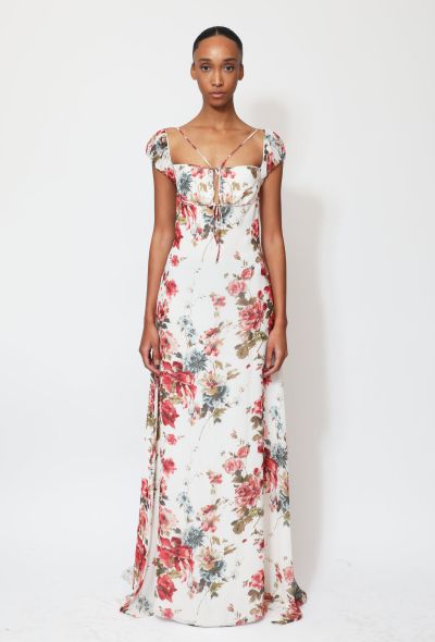                                         S/S 2016 Floral Chiffon Gown -1