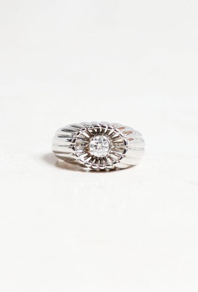                                         Vintage 18k White Gold Diamond Ring-1