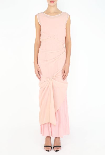 Issey Miyake Late '90s Georgette Overlay Gown - 2