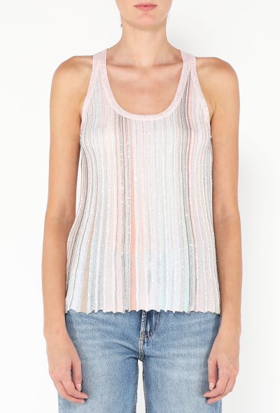 Missoni 2024 Striped Sequin Tank Top - 1