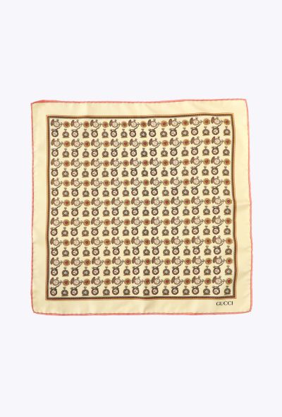 Gucci Vintage Timepiece Silk Pocket Scarf - 1