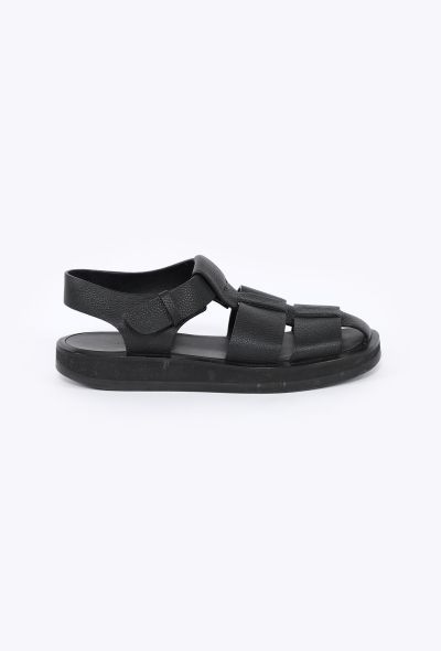 The Row 2023 Leather Fisherman Sandals - 1
