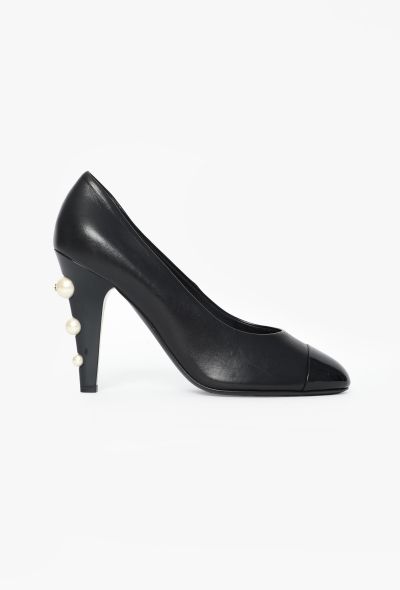 Chanel Cap-Toe Pearl 'CC' Pumps - 1