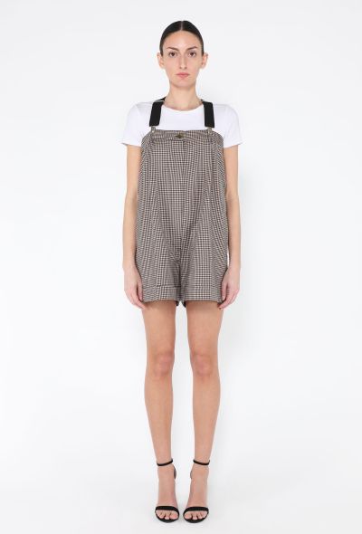 Jean Paul Gaultier 1993 Gingham Check Suspender Jumpsuit - 2