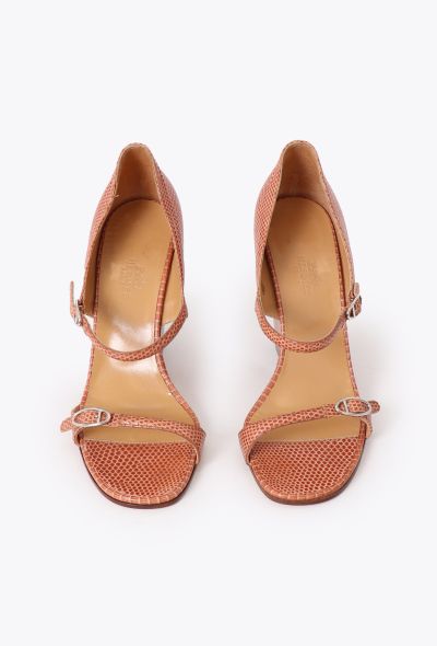 Hermès 2023 Python Wedged Sandals - 2 Hermès 2023 Python Wedged Sandals - 2