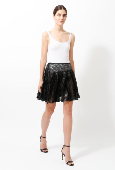                             Laser-cut Pleated Skirt - 1