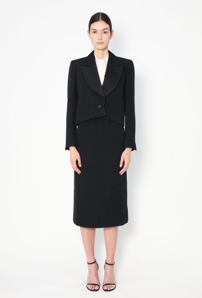 Saint Laurent Vintage Notched Smoking Ensemble - 1