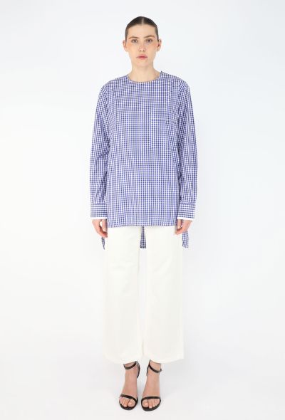 Céline Gingham Asymmetrical Tunic - 1