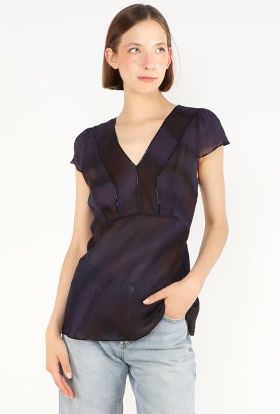 Prada Beaded Chiffon Blouse, F/W 1997 - 1