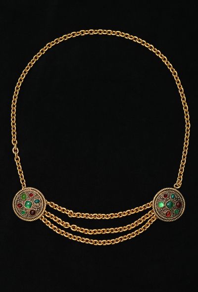 Chanel Filigree Gripoix Medallion Belt, 1985 - 2