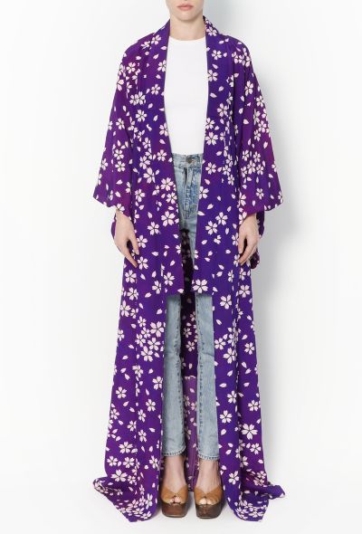                             Authentic Long Floral Kimono - 2