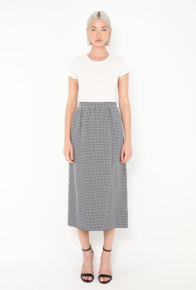 Dior 2017 Houndstooth A-Line Skirt - 2 Dior 2017 Houndstooth A-Line Skirt - 2