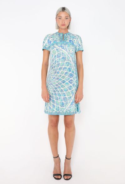 Emilio Pucci '70s Printed Silk A-Line Dress - 1 Emilio Pucci '70s Printed Silk A-Line Dress - 1
