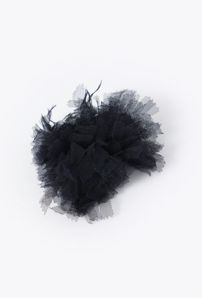 Chanel Frayed Tulle Camélia Brooch - 1