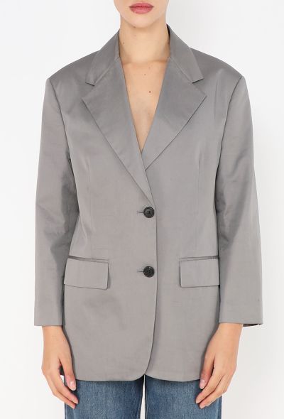 Prada S/S 2023 Oversized Notched Blazer - 1