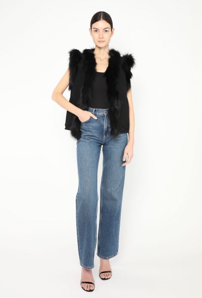 Saint Laurent 2014 Fox Fur Shearling-Lined Vest - 2 Saint Laurent 2014 Fox Fur Shearling-Lined Vest - 2
