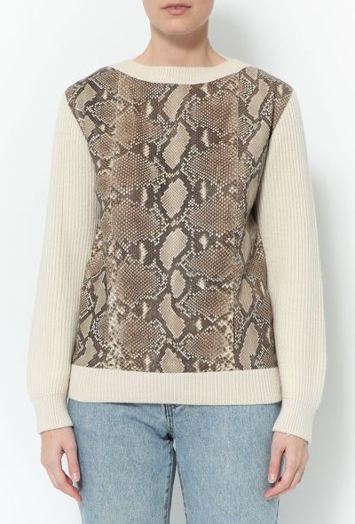 Hermès Python Alpaca Sweater - 1