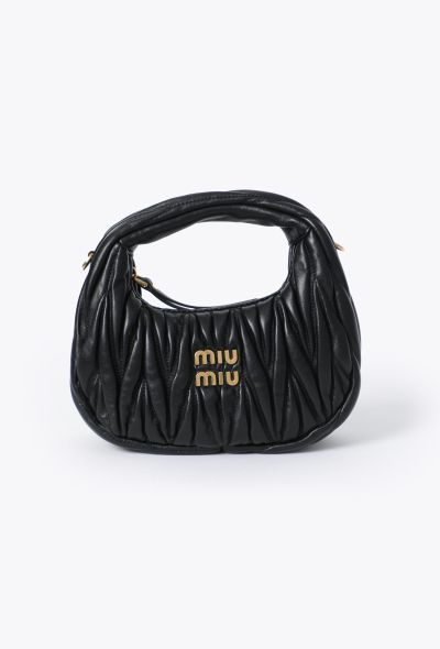 Miu Miu Mini Wander Quilted Hobo Bag - 1