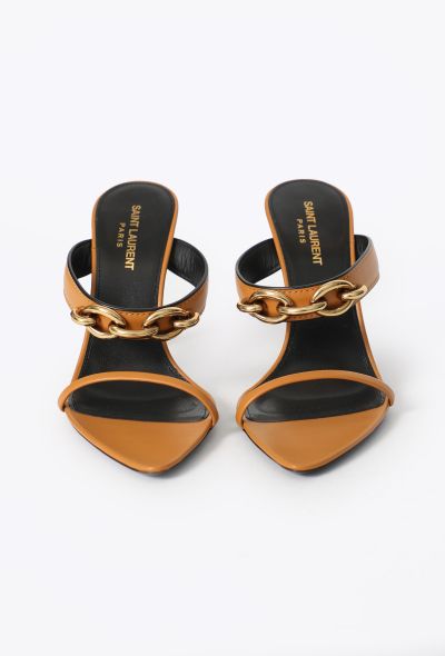 Saint Laurent Gippy 95 Chainlink Mules - 2