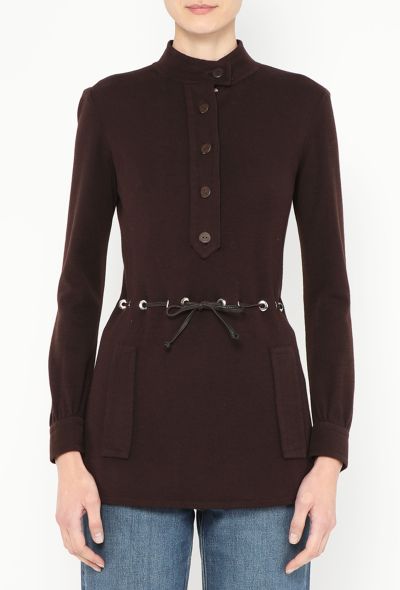 Saint Laurent ICONIC Haute Couture Fall 1968 Eyelet Tunic - 1 Saint Laurent ICONIC Haute Couture Fall 1968 Eyelet Tunic - 1