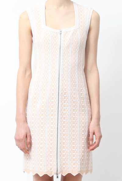                             Perforated Stretch Dress - 1