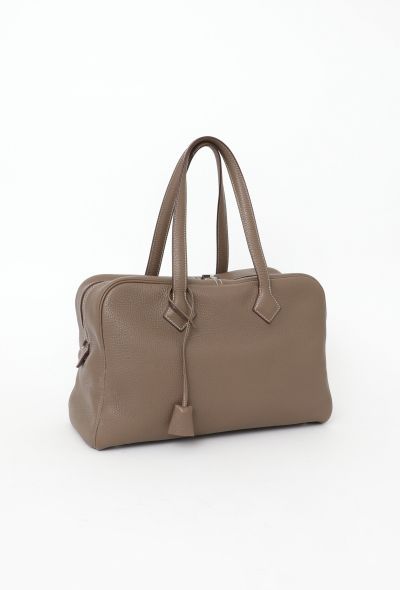 Hermès Etoupe Clemence Victoria Bag - 2