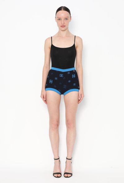 Chanel S/S 2022 Ribbed 'CC' Shorts - 1 Chanel S/S 2022 Ribbed 'CC' Shorts - 1