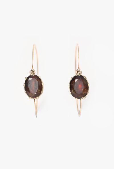 Vintage Fine Jewelry 18k Yellow Gold & Gemstone Earrings - 1 Vintage Fine Jewelry 18k Yellow Gold & Gemstone Earrings - 1