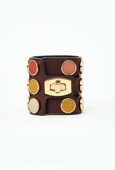 Balenciaga Leather Studded Bracelet - 2