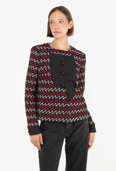 Chanel Tweed Chevron Jacket, 2015 - 1