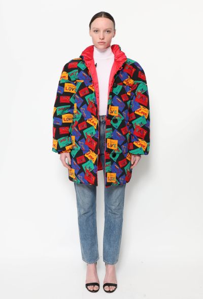 Saint Laurent '90s Reversible Love Card Puffer Coat - 1