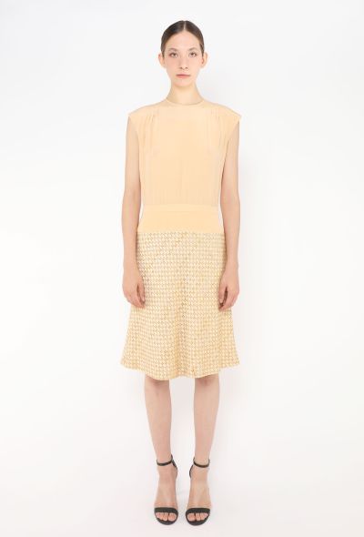 Chanel 2001 Chiffon Tweed Dress - 2 Chanel 2001 Chiffon Tweed Dress - 2