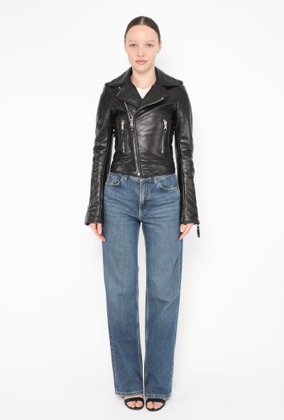 Balenciaga Lambskin Leather Biker Jacket - 2 Balenciaga Lambskin Leather Biker Jacket - 2