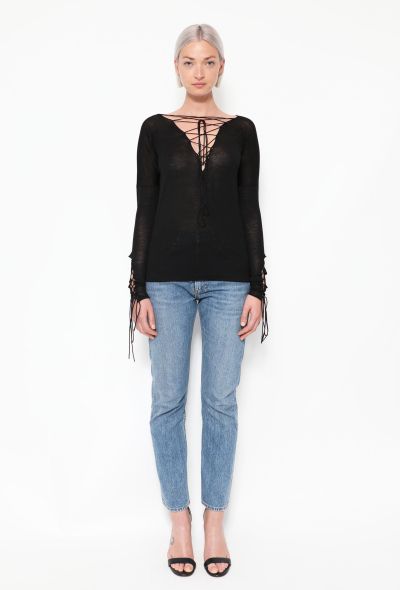                                         TOM FORD 2002 Lace-up Top-2