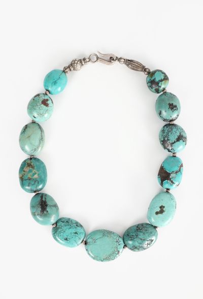 World Treasures Authentic Turquoise & Silver Necklace - 2