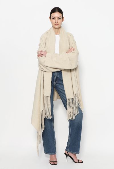 Hermès 1999 MARGIELA Cashmere Fringe Shawl - 2 Hermès 1999 MARGIELA Cashmere Fringe Shawl - 2