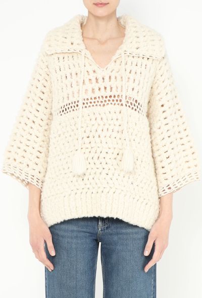 Céline 2021 Crochet Tassel Sweater - 1 Céline 2021 Crochet Tassel Sweater - 1