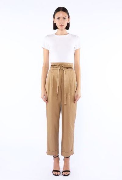 Saint Laurent Belted Pleated Trousers, 2025 - 1