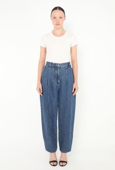 Chanel S/S 2020 Stitched Barrel Jeans - 1