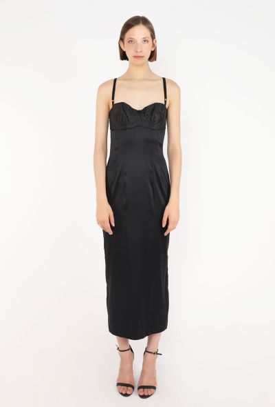 Dolce & Gabbana Bralette Silk Slip Dress, 1997 - 1