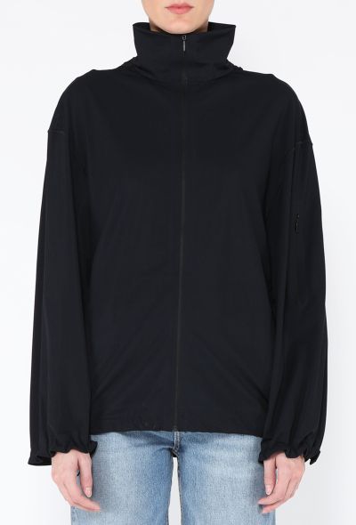 The Row 2023 Tamari Hooded Zip-Front Jacket - 1