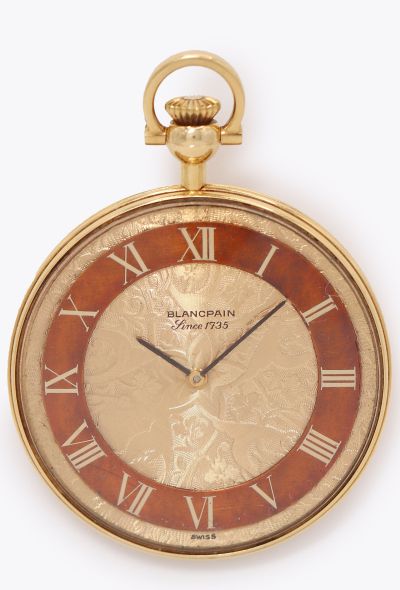 Blancpain Rare 1970s 18k Yellow Gold Pocket Watch - 2