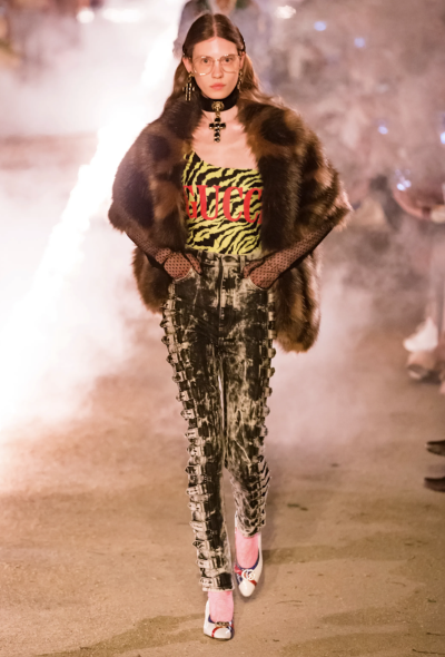 Gucci Resort 2019 'GG' Faux Fur Stole - 2