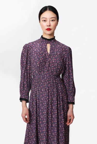 70s Floral Prairie Dress - 1