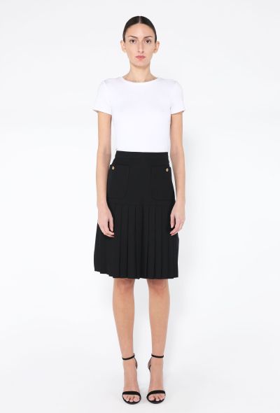 Chanel '80s Wool Pleated Skirt - 2
