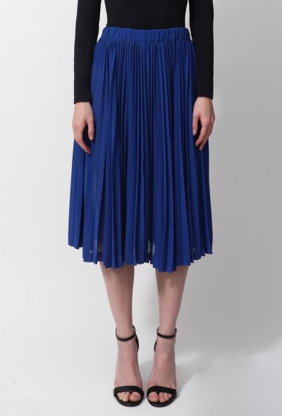 Comme des Garçons Electric Blue Pleated Skirt - 2