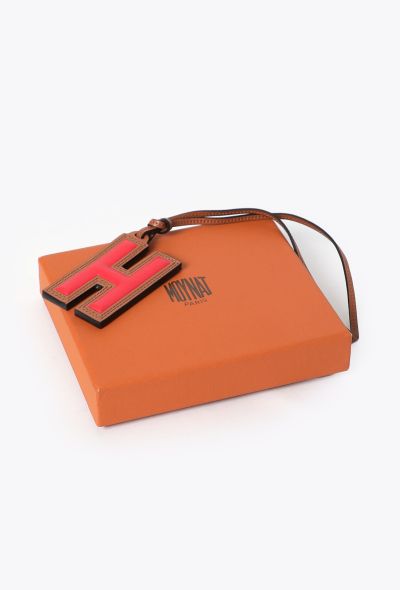 Moynat Calfskin 'H' Bag Charm - 2