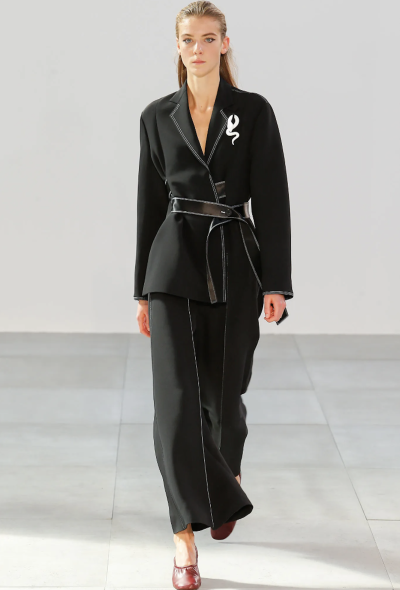 Céline Contrast Stitch Wrap Jumpsuit, S/S 2015 - 2